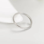Anillo Minimalista de Titanio para Mujer — Oro Rosa y Plata, Boda y Diario GooseBay