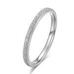 Anillo Minimalista de Titanio para Mujer — Oro Rosa y Plata, Boda y Diario GooseBay