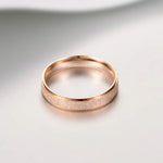 Anillo Minimalista de Titanio para Mujer — Oro Rosa y Plata, Boda y Diario GooseBay