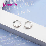 925 Silver  Ear Clip Fashion Jewelry Trendy Style Sparkling Cubic Zirconia Best Gift For Women Girls Party Appointment GooseBay