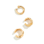 3Pcs/set Metal Chunky No Piercing Clip Earrings Geometric Ear Cuff Earrings for Women Ladies Party Girls Y2K Jewelry Trendy GooseBay