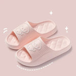 Cute Carton Slippers Bathroom Slippers Cloud Cushion Slides Summer Soft Thick Platform Home Men Indoor Non-slip Flat Flip Flops GooseBay