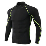 Camiseta Deportiva de Compresión para Hombre — Manga Larga, Gym y Running GooseBay