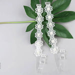 Sexy Transparent Silicone Pearls Summer Elastic Brassiere Straps Women Bra Belt Flower Shoulder Strap Bra Accessories GooseBay
