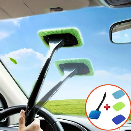 Car Windshield Cleaner with Long Handle — Interior Windshield Cleaning