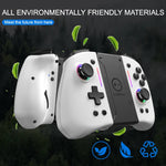 LinYuvo KS42 Meteor Light Wireless Joy-pad with 8 Color RGB Lights for Switch/Lite/OLED, with Programmable,,Turbo & Vibration GooseBay