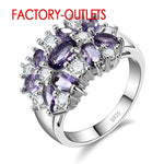 Anillo de Compromiso de Plata 925 con Zirconia Cúbica — Para Mujer y Niña GooseBay