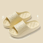 Cute Carton Slippers Bathroom Slippers Cloud Cushion Slides Summer Soft Thick Platform Home Men Indoor Non-slip Flat Flip Flops GooseBay