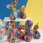 Figura Decorativa Perro Globo de Resina — Escultura Moderna para Hogar GooseBay