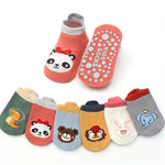 Calcetines de Algodón para Niños — Pack de 6 Pares con Dibujos de Animales GooseBay