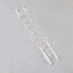 Sexy Transparent Silicone Pearls Summer Elastic Brassiere Straps Women Bra Belt Flower Shoulder Strap Bra Accessories GooseBay