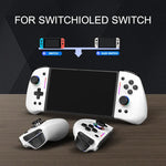 LinYuvo KS42 Meteor Light Wireless Joy-pad with 8 Color RGB Lights for Switch/Lite/OLED, with Programmable,,Turbo & Vibration GooseBay