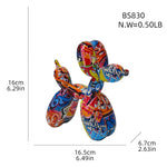 Figura Decorativa Perro Globo de Resina — Escultura Moderna para Hogar GooseBay