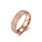 Anillo Minimalista de Titanio para Mujer — Oro Rosa y Plata, Boda y Diario GooseBay