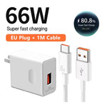 Cargador USB Carga Rápida 66W 6A — Compatible con Huawei y USB-C GooseBay