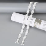 Sexy Transparent Silicone Pearls Summer Elastic Brassiere Straps Women Bra Belt Flower Shoulder Strap Bra Accessories GooseBay