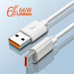Cargador USB Carga Rápida 66W 6A — Compatible con Huawei y USB-C GooseBay