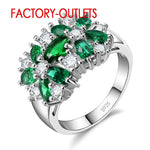 Anillo de Compromiso de Plata 925 con Zirconia Cúbica — Para Mujer y Niña GooseBay