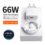 Cargador USB Carga Rápida 66W 6A — Compatible con Huawei y USB-C GooseBay