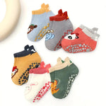 Calcetines de Algodón para Niños — Pack de 6 Pares con Dibujos de Animales GooseBay
