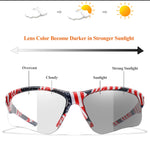 Trendy Style Photochromic Sunglasses For Men Women Outdoor Mtb Bicycle Cycling Runnging Eyewear Sports Bike Windproof Goggles GooseBay