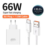Cargador USB Carga Rápida 66W 6A — Compatible con Huawei y USB-C GooseBay