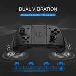LinYuvo KS42 Meteor Light Wireless Joy-pad with 8 Color RGB Lights for Switch/Lite/OLED, with Programmable,,Turbo & Vibration GooseBay
