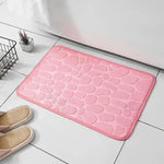 Alfombra Antideslizante para Baño y Salón — Diseño de Piedras, Suave al Tacto GooseBay