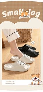 Cute Carton Slippers Bathroom Slippers Cloud Cushion Slides Summer Soft Thick Platform Home Men Indoor Non-slip Flat Flip Flops GooseBay
