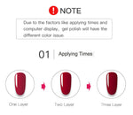 Esmalte de Uñas en Gel UV Semipermanente — 68 Colores, Base y Top Coat GooseBay