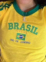 Womens Aesthetic BRASIL Letter Print T-Shirt and Shorts Suit, Vintage Grunge  Short Sleeve Baby Tees, Summer Crop Top Y2k Clothe GooseBay