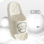 Cute Carton Slippers Bathroom Slippers Cloud Cushion Slides Summer Soft Thick Platform Home Men Indoor Non-slip Flat Flip Flops GooseBay