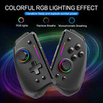 LinYuvo KS42 Meteor Light Wireless Joy-pad with 8 Color RGB Lights for Switch/Lite/OLED, with Programmable,,Turbo & Vibration GooseBay
