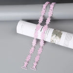 Sexy Transparent Silicone Pearls Summer Elastic Brassiere Straps Women Bra Belt Flower Shoulder Strap Bra Accessories GooseBay