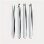 Set de 4 Pinzas de Precisión de Acero Inoxidable — Depilar y Pelo Enquistado GooseBay