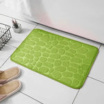 Alfombra Antideslizante para Baño y Salón — Diseño de Piedras, Suave al Tacto GooseBay