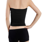 Women Boob Tube Top Solid Color Short Strapless Bandeau Tank Top Sexy Seamless Bralette Womens Underwear Summer Girls Tube Tops GooseBay