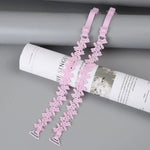 Sexy Transparent Silicone Pearls Summer Elastic Brassiere Straps Women Bra Belt Flower Shoulder Strap Bra Accessories GooseBay