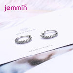 925 Silver  Ear Clip Fashion Jewelry Trendy Style Sparkling Cubic Zirconia Best Gift For Women Girls Party Appointment GooseBay