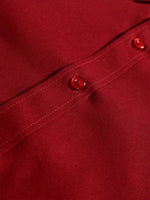 Camisa Formal de Manga Larga para Hombre — Color Rojo, Oficina y Negocios GooseBay