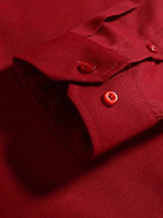 Camisa Formal de Manga Larga para Hombre — Color Rojo, Oficina y Negocios GooseBay