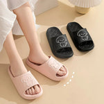 Cute Carton Slippers Bathroom Slippers Cloud Cushion Slides Summer Soft Thick Platform Home Men Indoor Non-slip Flat Flip Flops GooseBay