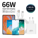 Cargador USB Carga Rápida 66W 6A — Compatible con Huawei y USB-C GooseBay