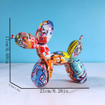Figura Decorativa Perro Globo de Resina — Escultura Moderna para Hogar GooseBay