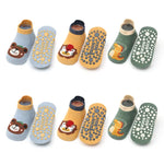 Calcetines de Algodón para Niños — Pack de 6 Pares con Dibujos de Animales GooseBay