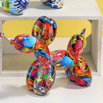 Figura Decorativa Perro Globo de Resina — Escultura Moderna para Hogar GooseBay