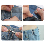Clips Ajustadores de Cintura para Pantalones — Botón Metálico sin Agujeros GooseBay