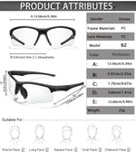 Trendy Style Photochromic Sunglasses For Men Women Outdoor Mtb Bicycle Cycling Runnging Eyewear Sports Bike Windproof Goggles GooseBay
