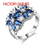 Anillo de Compromiso de Plata 925 con Zirconia Cúbica — Para Mujer y Niña GooseBay