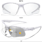 Trendy Style Photochromic Sunglasses For Men Women Outdoor Mtb Bicycle Cycling Runnging Eyewear Sports Bike Windproof Goggles GooseBay